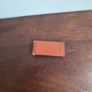 Coach Tan Leather Money Clip